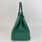 Birkin35 バーキン35 Vert moyen ヴェールモワイヤン Togo トゴ PHW シルバー金具 Stamp-K K刻印