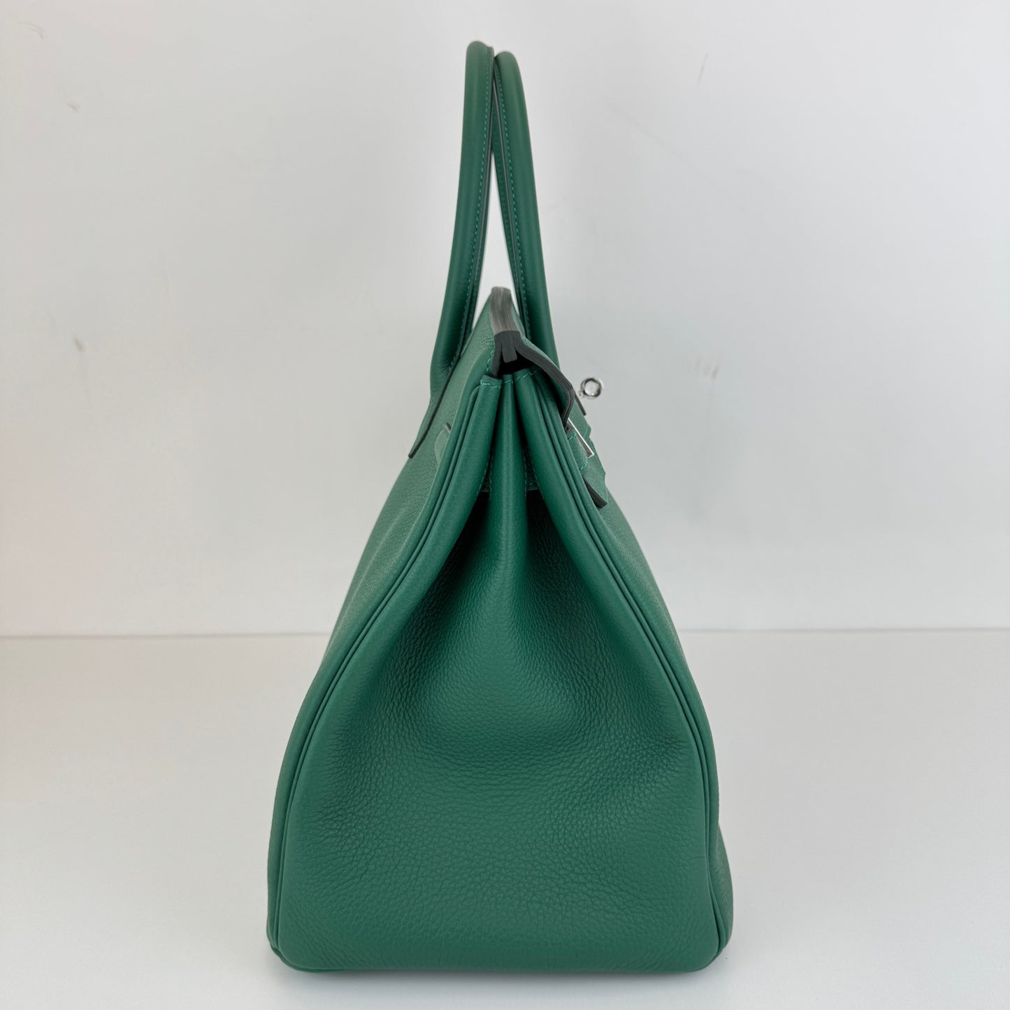 Birkin35 バーキン35 Vert moyen ヴェールモワイヤン Togo トゴ PHW シルバー金具 Stamp-K K刻印