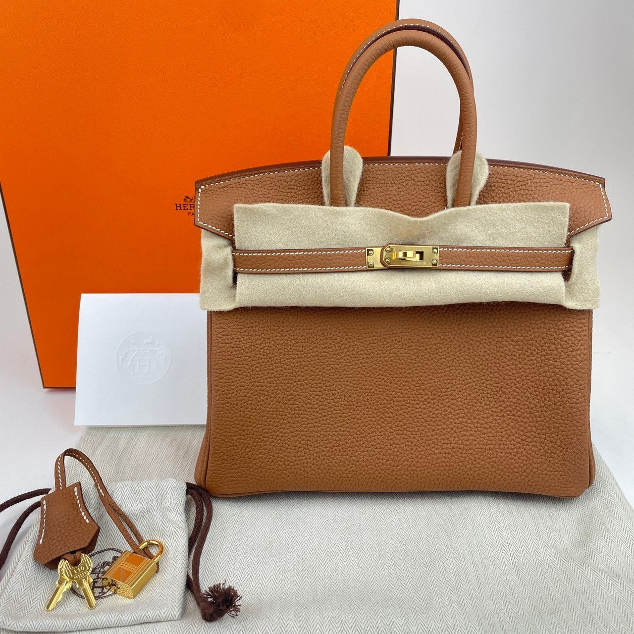 Birkin25 バーキン25 Gold ゴールド Togo トゴ GHW ゴールド金具 Stamp-B B刻印