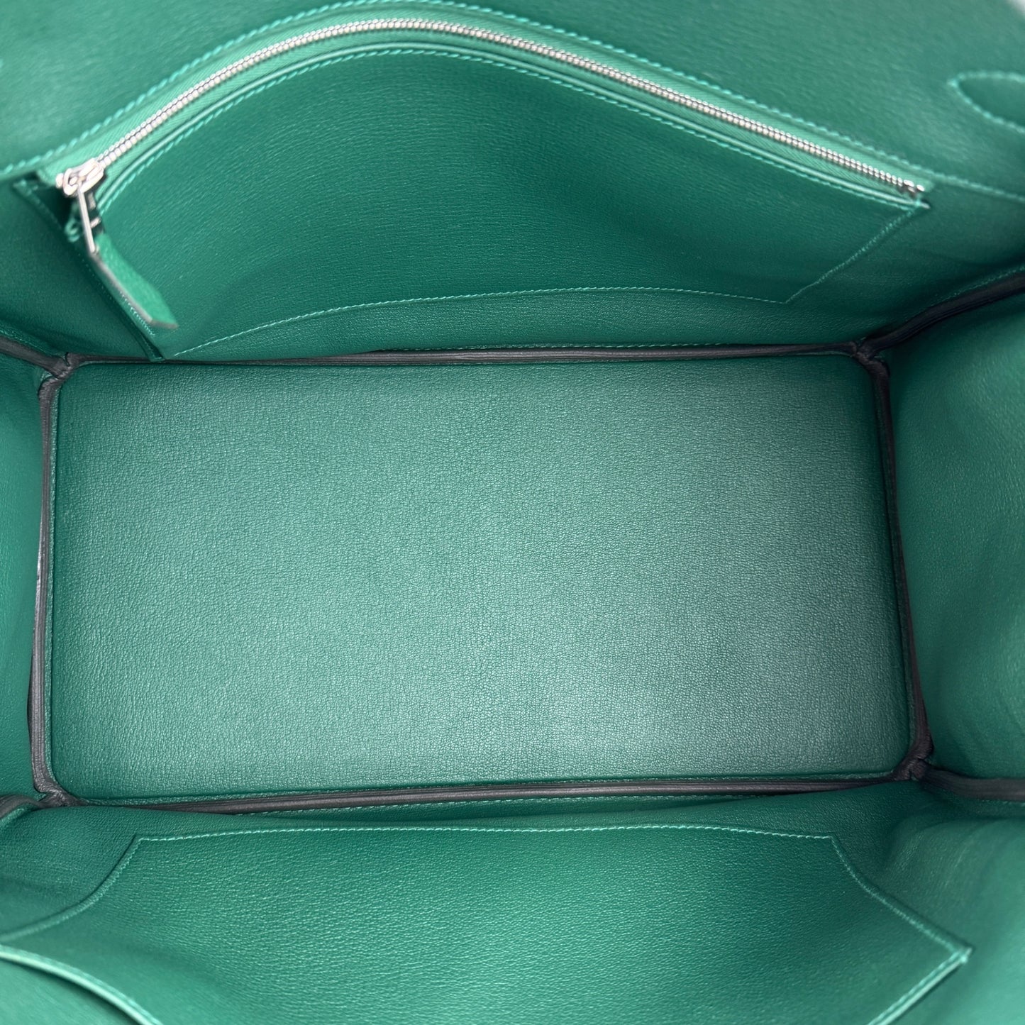 Birkin35 バーキン35 Vert moyen ヴェールモワイヤン Togo トゴ PHW シルバー金具 Stamp-K K刻印