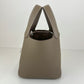 Picotin Lock PM ピコタンロック18 Etoupe エトープ  PHW シルバー金具    Taurillon clemence トリヨンクレマンス  Stamp-W W刻印