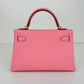 Mini kelly ミニケリー Rose confetti ローズコンフェッティ  PHW シルバー金具 Epsom エプソン Stamp-K K刻印