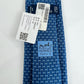シルクツイルタイ Hグルメット H Gourmette twill Blue Moyen / Azur ブルーモアイヤン / アズール シルク