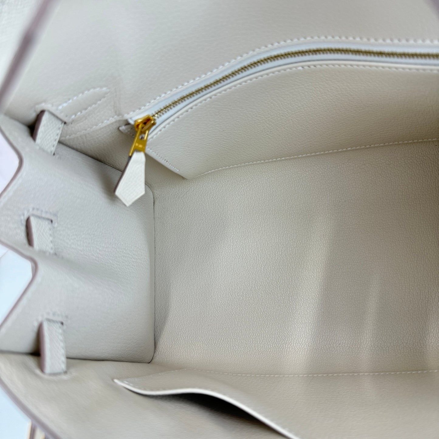 Birkin25 バーキン25 Craie クレ GHW ゴールド金具 W刻印 Epsom エプソン
