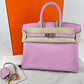 Birkin25 バーキン25 Mauve sylvester モーヴシルベストル  PMBHW シャンパンゴールド金具 Swift スイフト Stamp-Z Z刻印