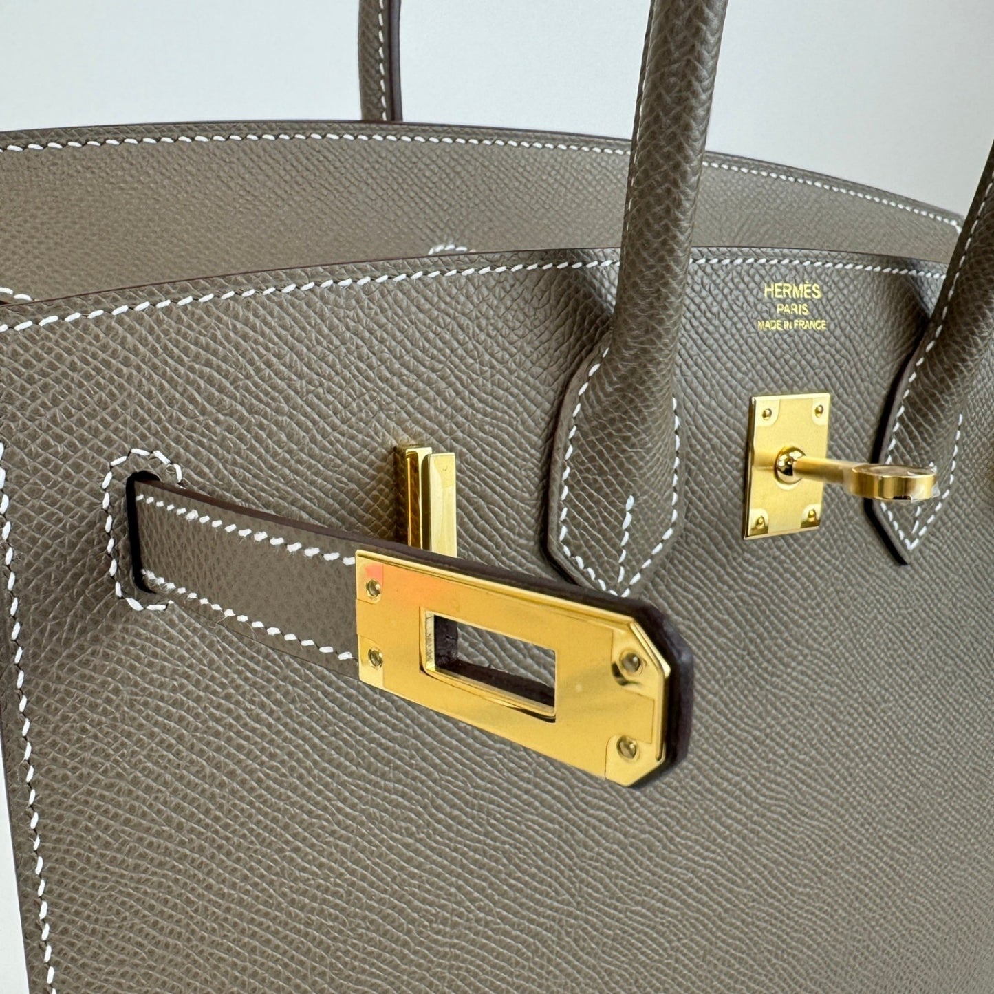 Birkin25 バーキン25 Etoupe エトープ GHW ゴールド金具 W刻印 Epsom エプソン