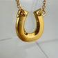 ジョケットネックレス、スモールモデル  Jockette necklace ブラック/イエローゴールドメッキ Black / GHW