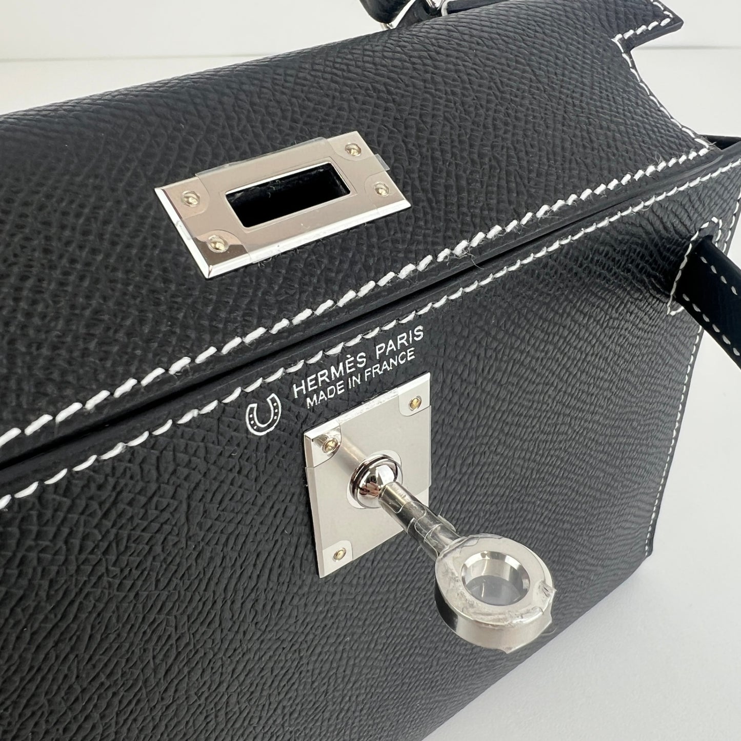 Mini kelly HSS ミニケリーHSS Black ブラック PHW シルバー金具 Stamp-K  K刻印