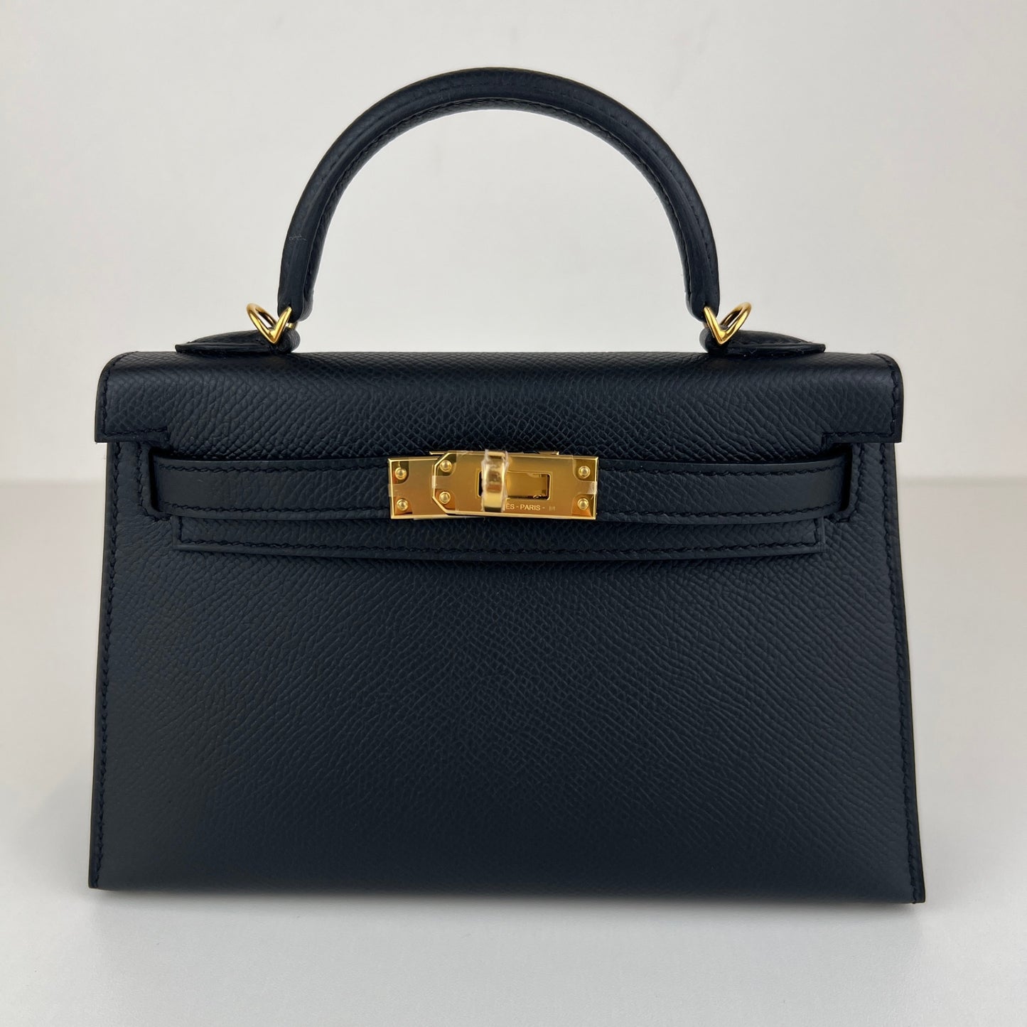 Mini kelly ミニケリー Black ブラック GHW ゴールド金具 Stamp-W W刻