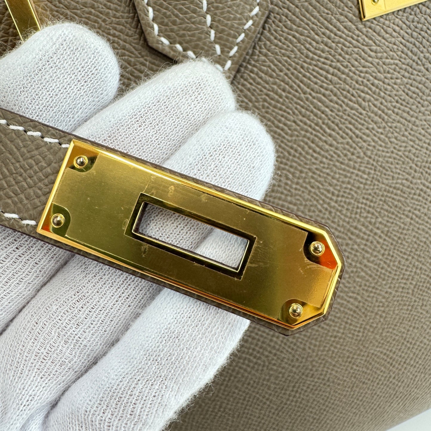 Birkin30 sellier バーキン30セリエ Stamp-W W刻印 Epsom エプソン Etoupe エトープ GHW ゴールド金具