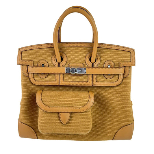 Birkin25 cargoバーキン25 カーゴ Sesami セサミ PHW シルバー金具 Z刻 Toile goeland/Swift トワルゴエラン/スイフト