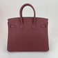 Birkin25 バーキン25 Rough H ルージュアッシュ PHW シルバー金具 B刻