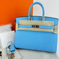 Birkin25 sellier バーキン25 セリエ Celeste セレステ U刻 PHW シルバー金具 Epsom エプソン