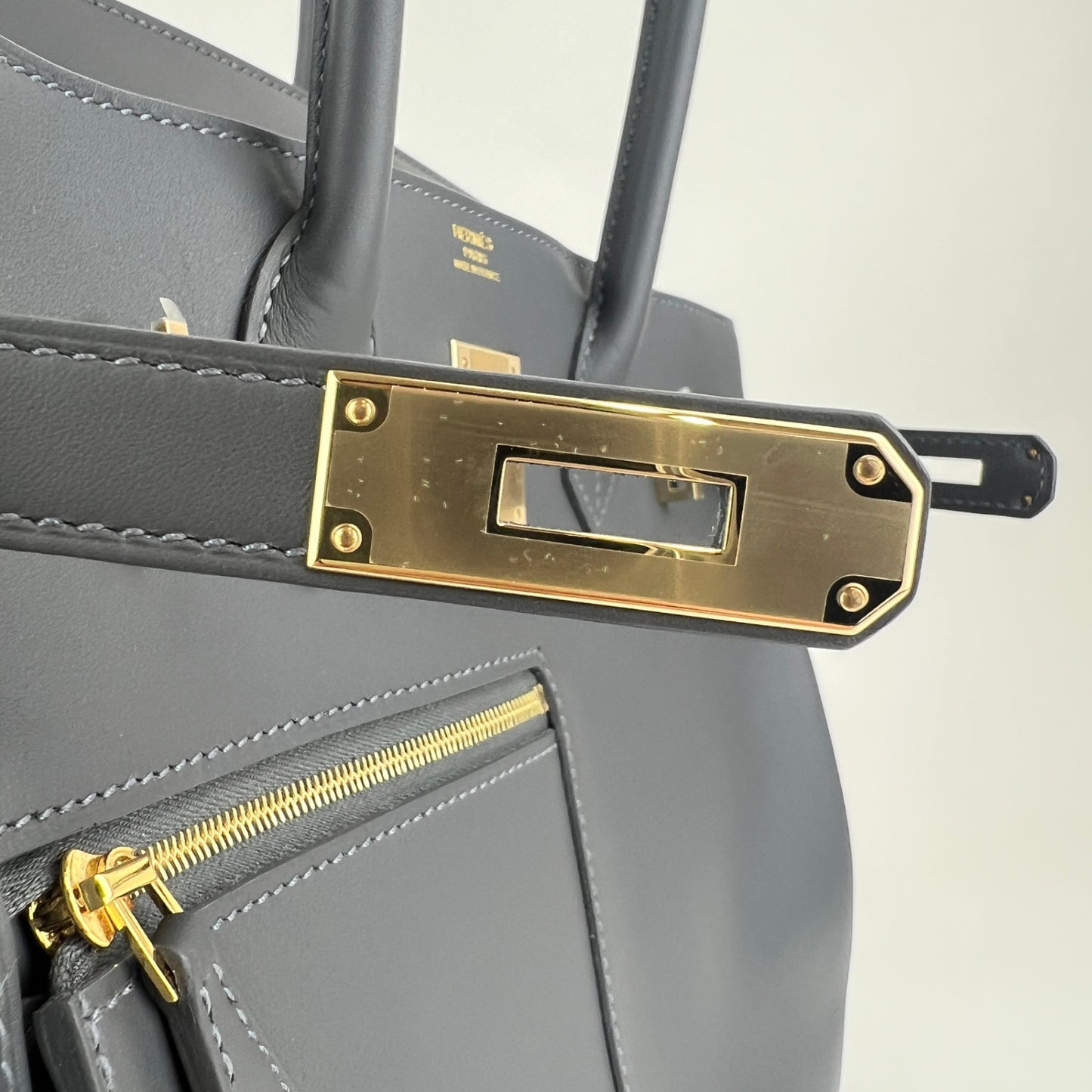 Birkin30 colormatic バーキン30 カラーマティック Gris misty グリミスティ Swift スイフト PMBHW シャンパンゴールド金具 Stamp-K K刻印