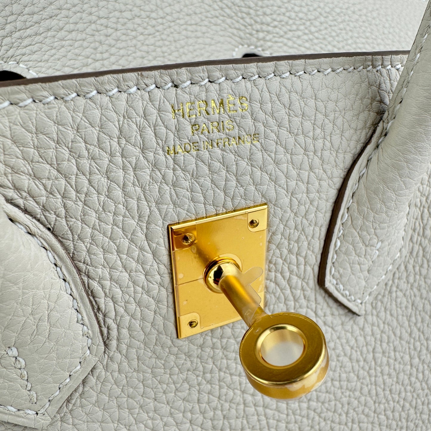 Birkin25 バーキン25 Craie クレ  GHW ゴールド金具 Togo トゴ Stamp-W W刻印