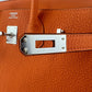 Birkin25 バーキン25 Orange オレンジ  PHW シルバー金具 Togo トゴ Stamp-W W刻印