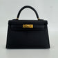 Mini kelly ミニケリー Black ブラック Epsom エプソン GHW ゴールド金具 Stamp-K K刻印