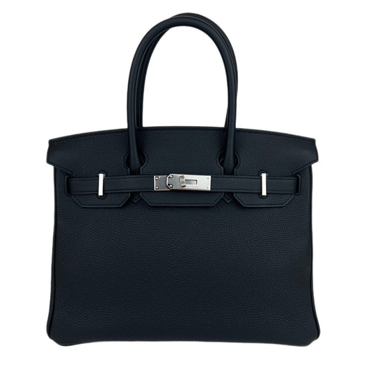 Birkin30 バーキン30 Noir ノワール Togo トゴ PHW シルバー金具 B刻