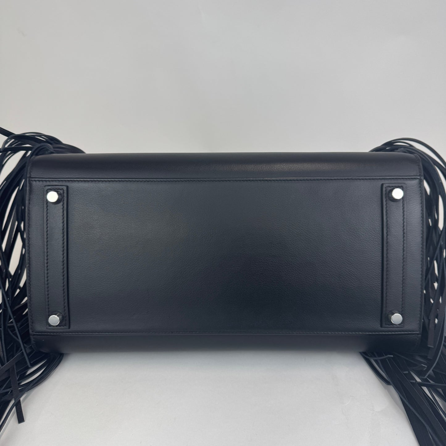 Birkin35 anate バーキン35アナーテ Stamp-W W刻印 Evergrain エヴァーグレイン Black ブラック PHW シルバー金具