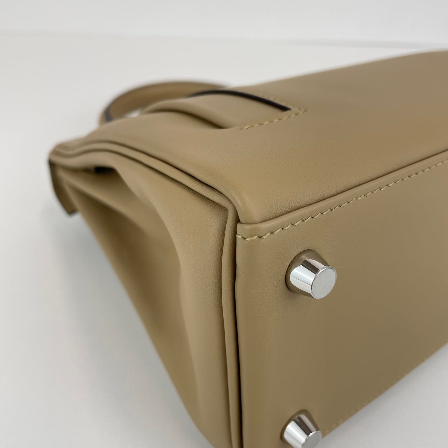 Kelly25 colormatic ケリー25カラーマティック Poussiere プシエール PHW シルバー金具 Stamp-K K刻