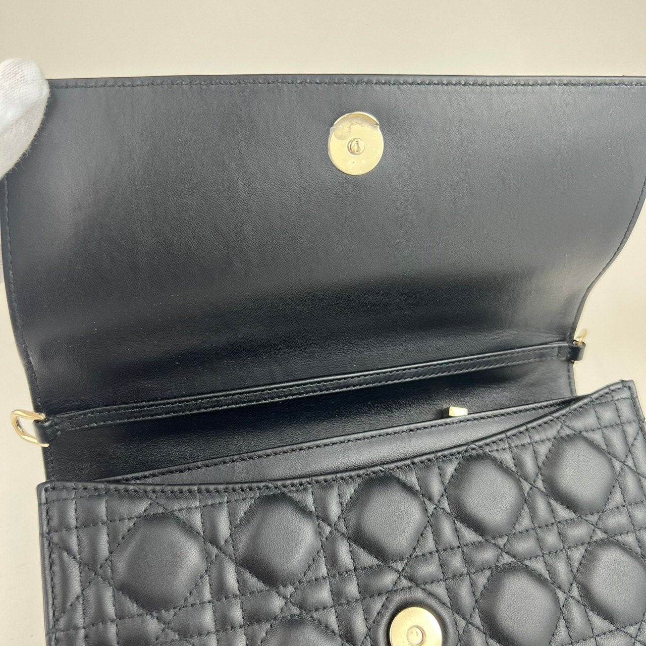 MyDior マイディオール トップハンドルバッグ カナージュ Black ブラック ゴールド金具 M0997ONGE_M900