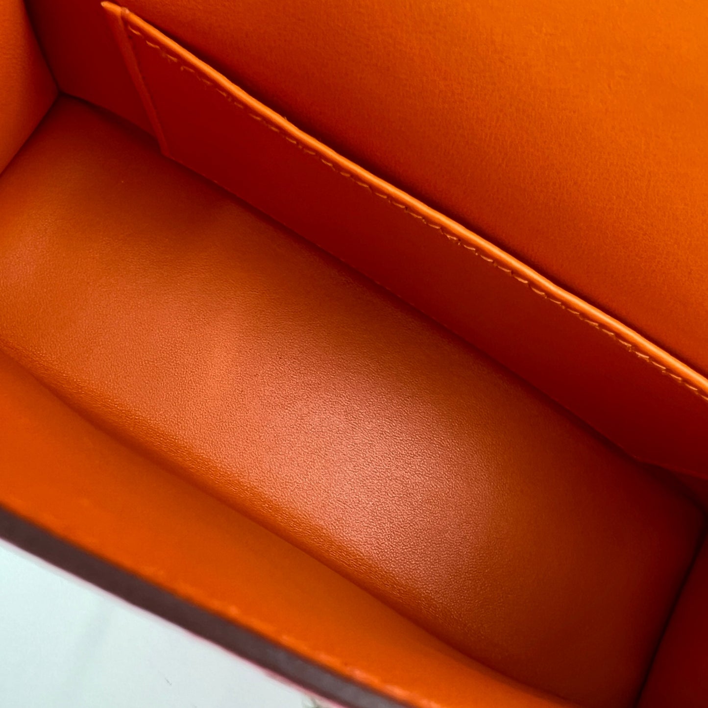 Mini kelly verso ミニケリー ヴェルソ Rose confetti ローズコンフェッティ Chevre シェーブル PHW シルバー金具 Stamp-U U刻印