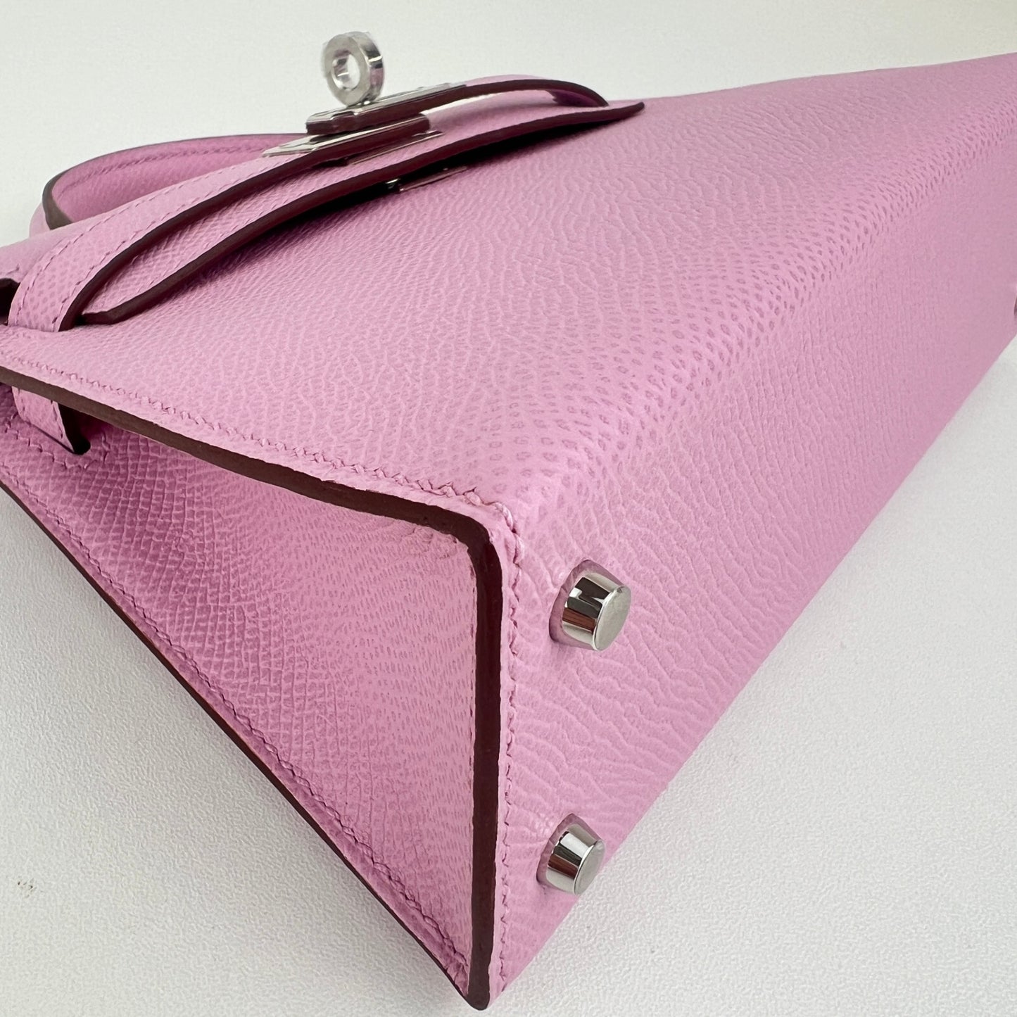 Mini kelly ミニケリー Mauve Sylvestre　モーヴシルベストル  PHW シルバー金具 Epsom エプソン Stamp-K K刻印