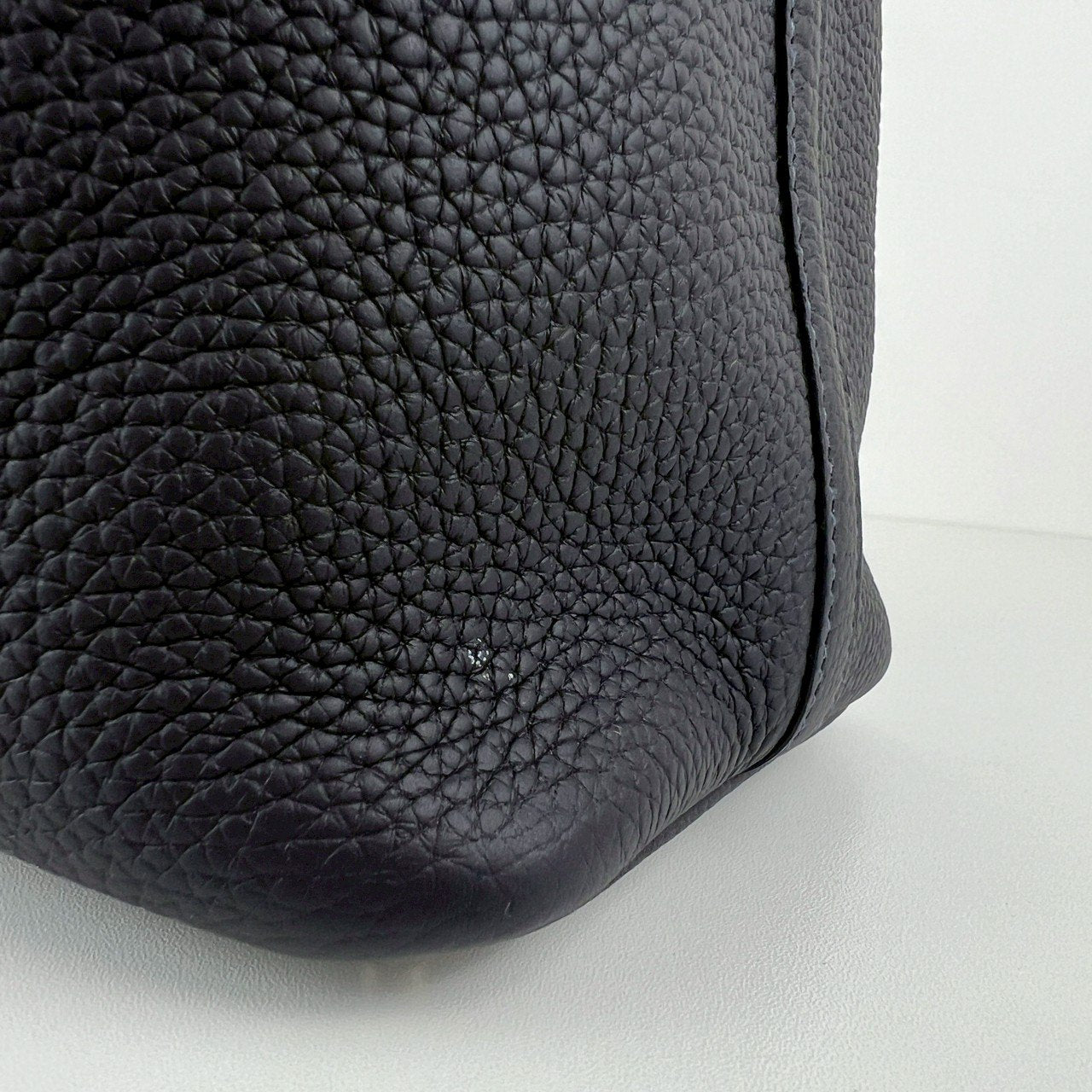 Picotin Lock PM ピコタンロック18 Blue nuit ブルーニュイ Taurillon clemence トリヨンクレマンス crocodile クロコダイル GHW ゴールド金具 Stamp-B B刻印