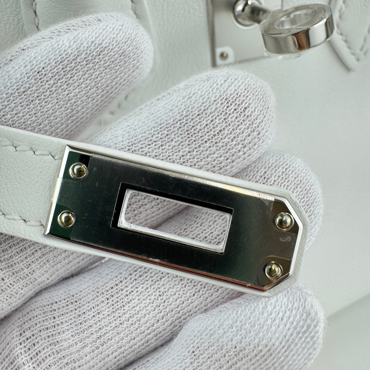 Birkin25 バーキン25 Stamp-W W刻印 Swift スイフト New white ニューホワイト PHW シルバー金具