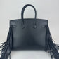 Birkin35 anate バーキン35アナーテ Stamp-W W刻印 Evergrain エヴァーグレイン Black ブラック PHW シルバー金具