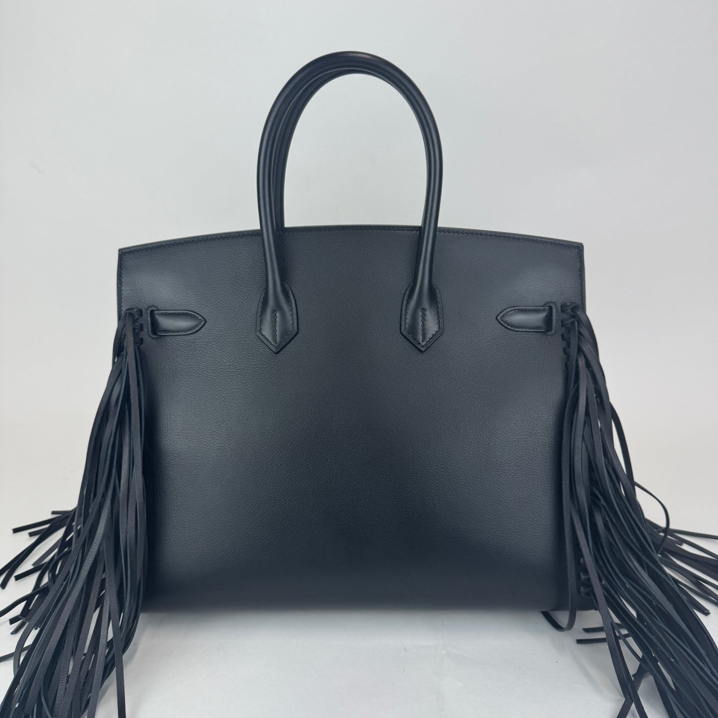 Birkin35 anate バーキン35アナーテ Stamp-W W刻印 Evergrain エヴァーグレイン Black ブラック PHW シルバー金具