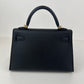 Mini kelly ミニケリー Black ブラック GHW ゴールド金具 Stamp-W W刻印 Epsom エプソン