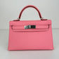 Hermès エルメス Mini kelly ミニケリー Stamp-K K刻印  Epsom エプソン Rose confetti  ローズコンフェッティ PHW シルバー金具