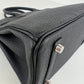 Birkin25 バーキン25 Black ブラック Togo トゴ PHW シルバー金具 Stamp-K K刻印
