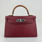 Mini kelly tricolor ミニケリートリコロール Rouge H ルージュH PHW シルバー金具 Stamp-K K刻