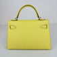 Mini kelly ミニケリー Limoncello リモンチェッロ PHW シルバー金具 Chevre シェーブル Stamp-B B刻印
