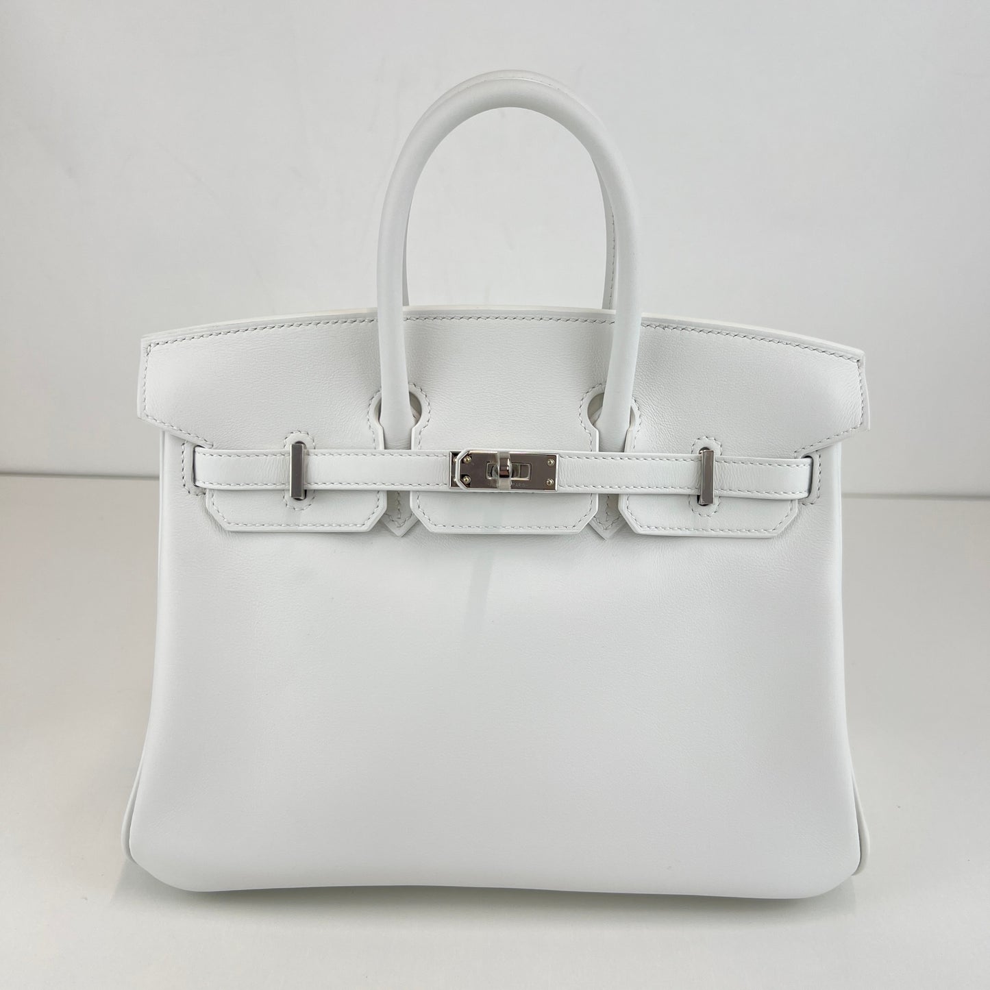 Birkin25 バーキン25 New white ニューホワイト Swift スイフト PHW シルバー金具 Stamp-W W刻印