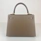 Kelly25 ケリー25 Etoupe エトープ Epsom エプソン GHW ゴールド金具 Stamp-W W刻印