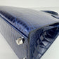 Kelly25 ケリー25 Blue saphir ブルーサファイア Alligatorアリゲーター PHW シルバー金具 Stamp-W W刻印
