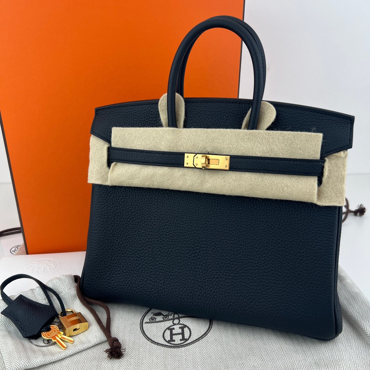 Birkin25 バーキン25 Black ブラック Togo トゴ GHW ゴールド金具 Stamp-K K刻印