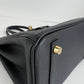 Birkin25 バーキン25 Black ブラック　 GHW ゴールド金具　Stamp-K K刻