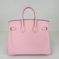 HERMES エルメス Birkin25 バーキン25 Rose sakura ローズサクラ Stamp-W W刻印 Swift スイフト