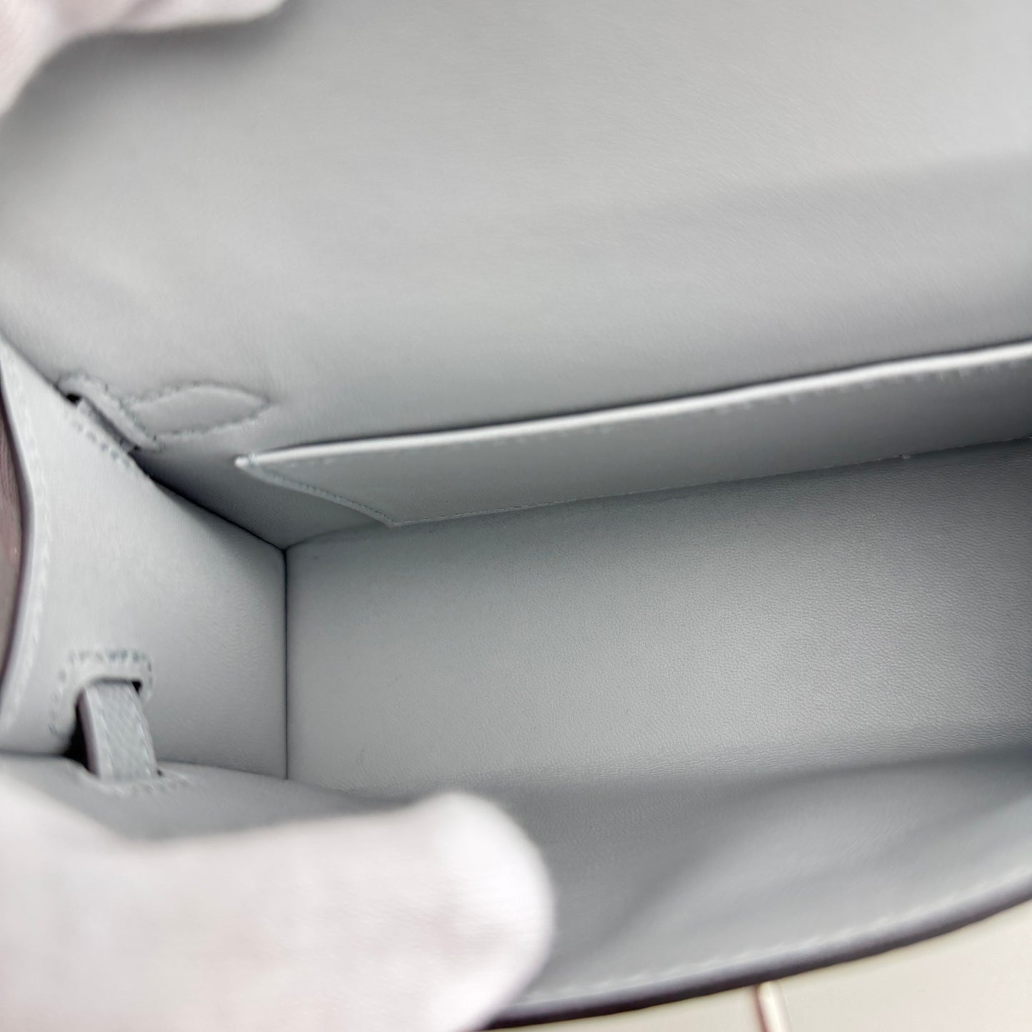 Mini kelly ミニケリー Blue gracie ブルーグラシエ  PHW シルバー金具 Epsom エプソン Stamp-K K刻印