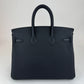 Birkin25 バーキン25 Stamp-K K刻印 Togo トゴ Black ブラック PHW シルバー金具