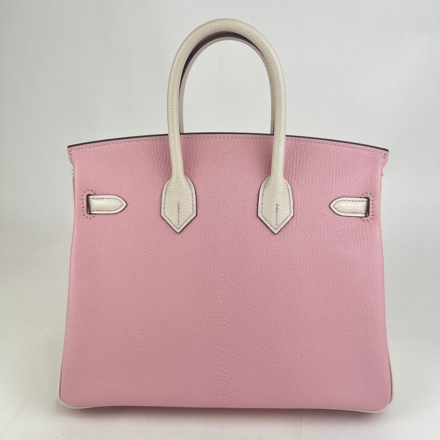 Birkin25 PO バーキン25パーソナルオーダー Rose sakura/Nata ローズサクラ/ナタ  PHW シルバー金具 Chevre シェーブル Stamp-B B刻印