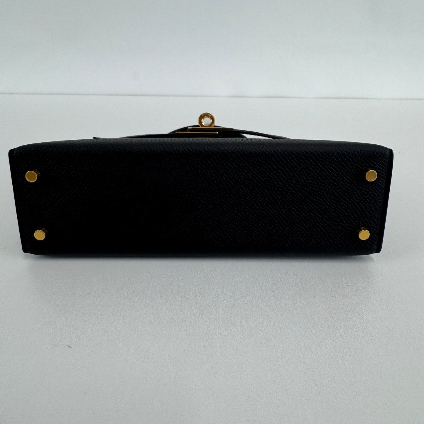 Mini kelly ミニケリー Black ブラック Epsom エプソン GHW ゴールド金具 Stamp-K K刻印