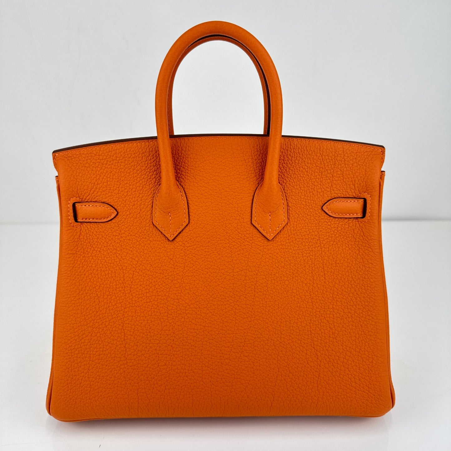 Birkin25 バーキン25 Orange オレンジ PHW シルバー金具 Togo トゴ Stamp-K K刻印