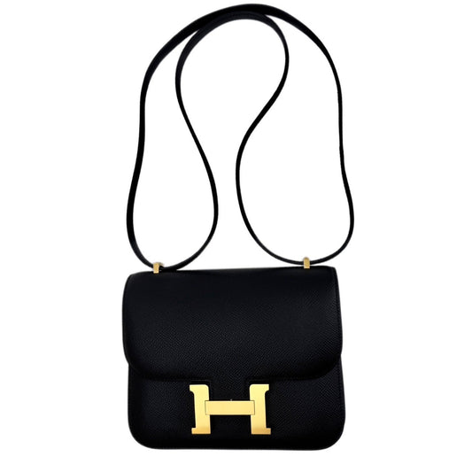 Hermès エルメス Constance mini コンスタンスミニ Stamp-K K刻印  Epsom エプソン Black ブラック GHW ゴールド金具