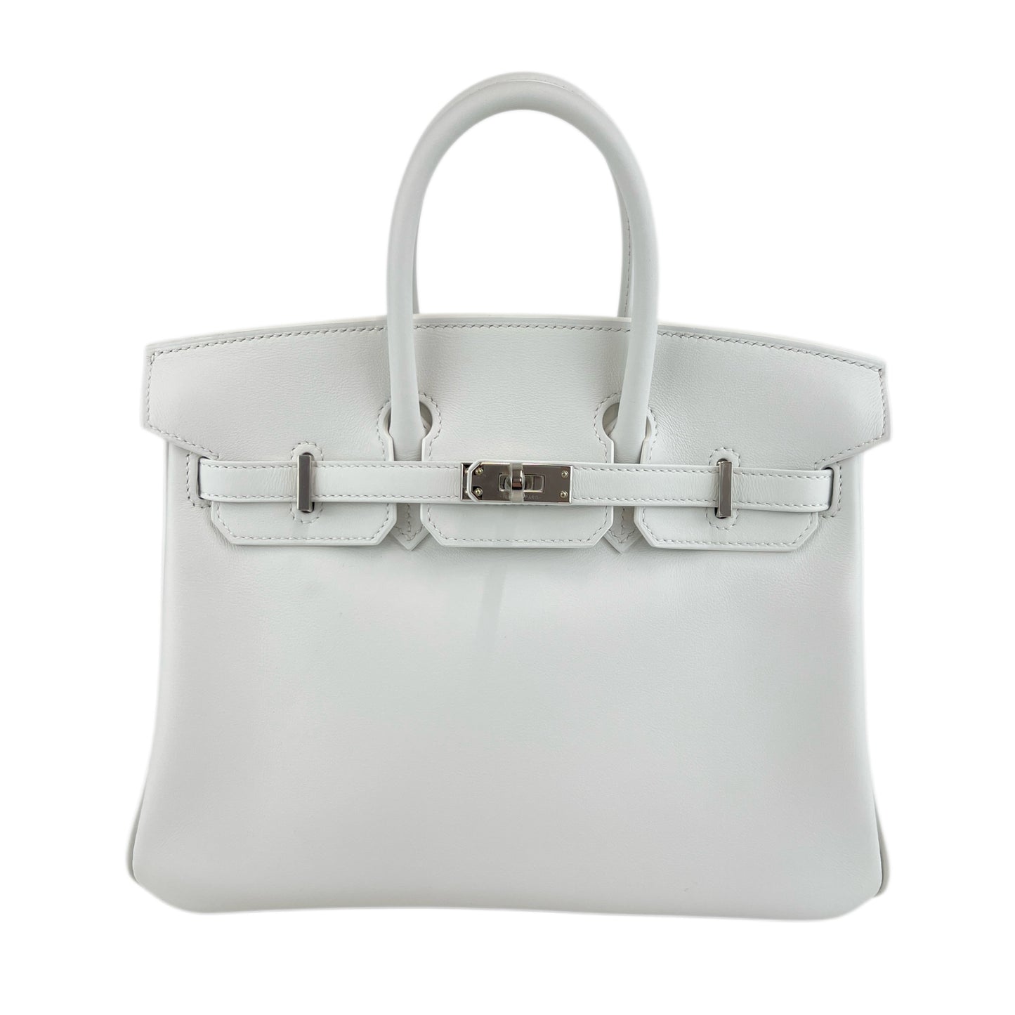 Birkin25 バーキン25 New white ニューホワイト Swift スイフト PHW シルバー金具 Stamp-W W刻印