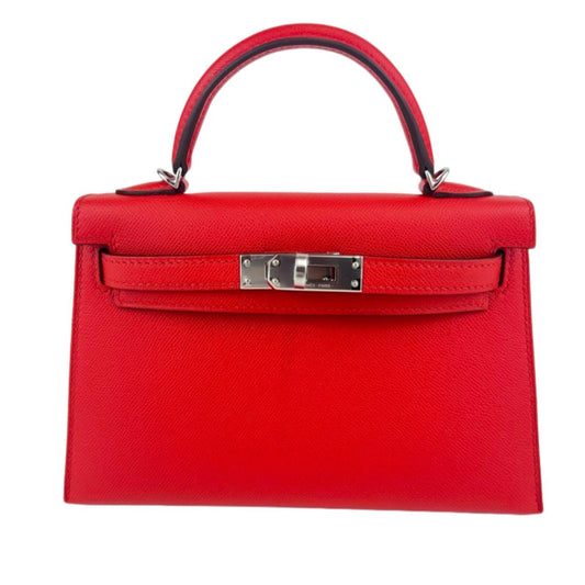 Mini kelly ミニケリー Rouge de coeur ルージュクー Madame マダム PHW シルバー金具 Stamp-K K刻印